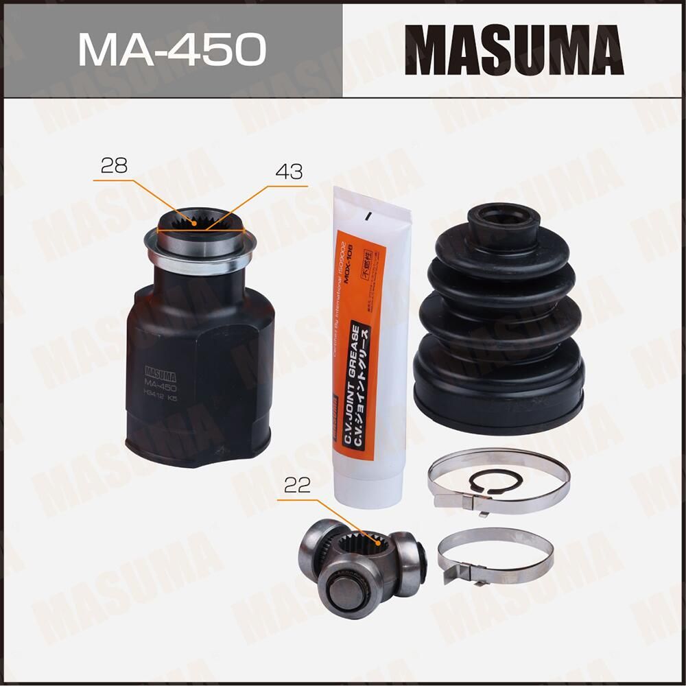ШРУС 16 (Masuma). Артикул MA450