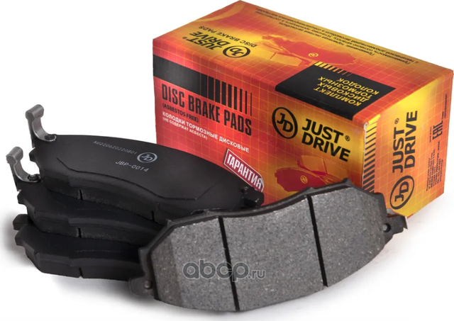 Колодки тормозные, передние D1231M (Just Drive). Артикул JBP0014