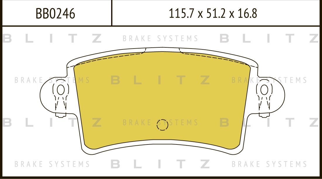 Колодки тормозные OPEL MOVANO 00- задн. (Blitz). Артикул BB0246
