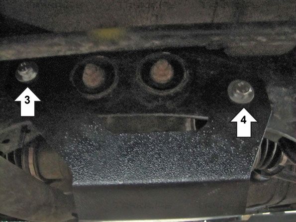 Защита Мотодор для заднего дифференциала Subaru Forester II 2002-2008. Артикул 12215