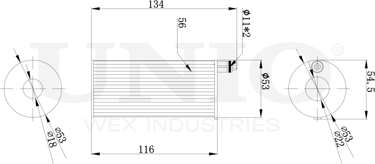 Фильтр масляный (Unio). Артикул FLT-20121