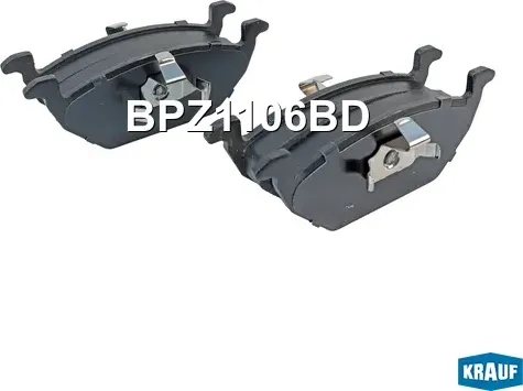 Колодки тормозные дисковые Krauf. Артикул BPZ1106BD