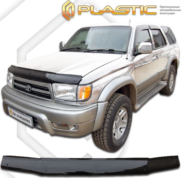 Дефлектор СА Пластик для капота (Classic черный) Toyota Hilux Surf 1996-2000. Артикул 2010010100728