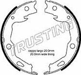 Тормозные колодки (стояночная тормозная система) Trusting задние для Renault Koleos II 2016-2026. Артикул 253.666