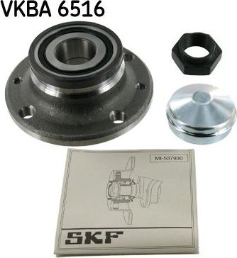 Ступичный подшипник (комплект) SKF задний для Fiat Stilo 2003-2004. Артикул VKBA 6516