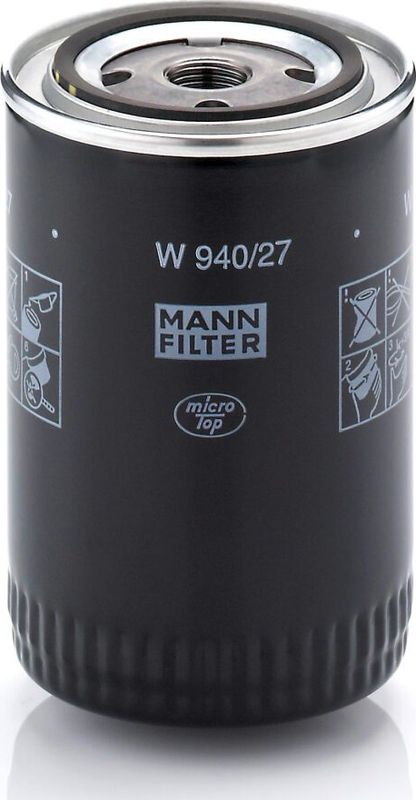 Масляный фильтр Mann-Filter для TVR 450 1989-1993. Артикул W 940/27