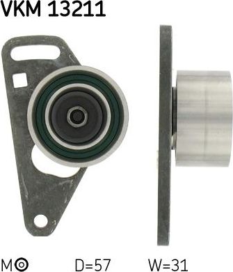 Натяжной ролик (натяжитель) ремня ГРМ SKF правый для Citroen ZX 1992-1997. Артикул VKM 13211