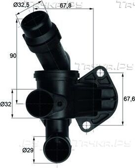 Термостат Mahle Behr для Audi A4 IV (B8) 2007-2013. Артикул TI 7 87