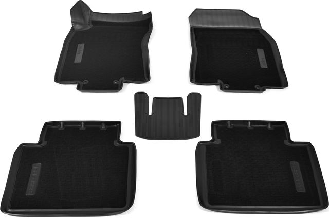 Коврики комбинированные 3D Норпласт для салона Nissan X-Trail T32 2015-2026. Артикул NPA11-C61-812-CM