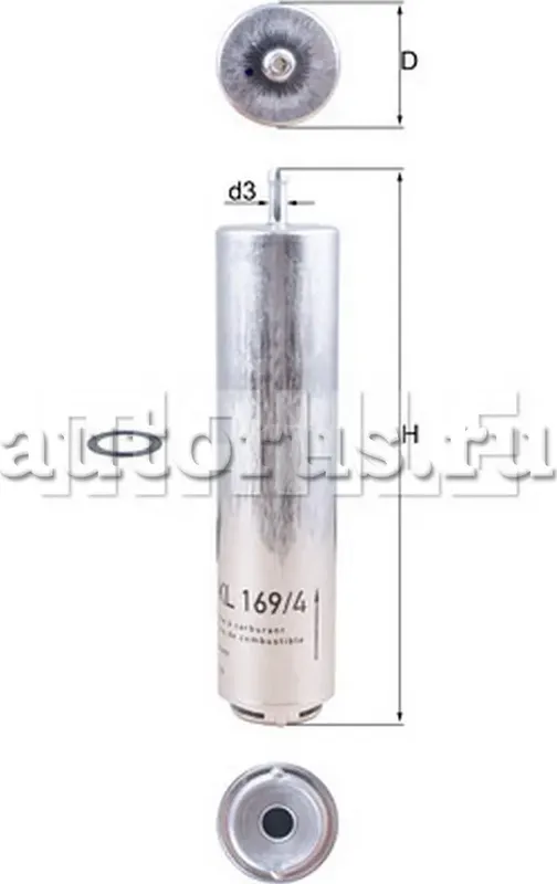 Фильтр топливный (Mahle/Knecht). Артикул KL169