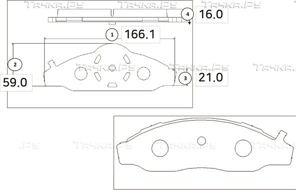 Тормозные колодки CTR передние для SsangYong Korando I 1988-1996. Артикул GK0562