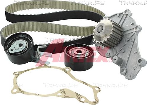 Помпа (водяной насос) с комплектом ремня ГРМ Airtex для Ford Fiesta V 2004-2008. Артикул WPK-167801