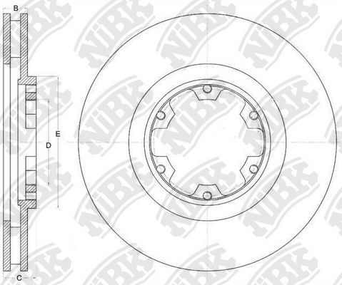 Тормозной диск NiBK. Артикул RN1544