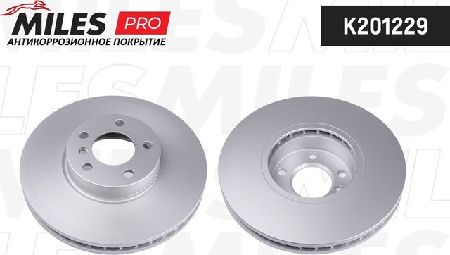 Тормозной диск Miles передний для BMW X6 I (E71) 2008-2014. Артикул K201229