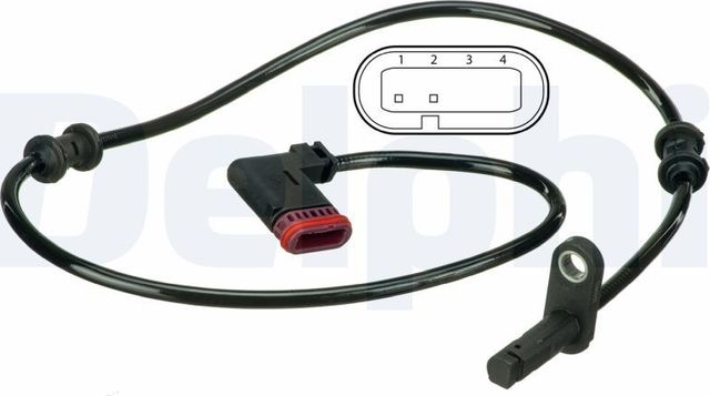 Датчик ABS Delphi задний для Citroen LN 1976-1979. Артикул SS20502