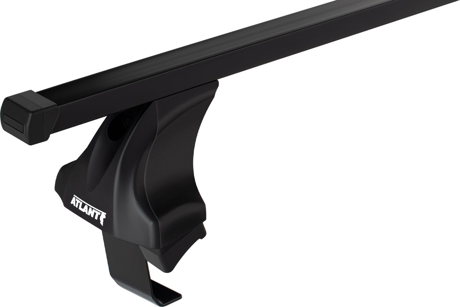 Багажник на крышу Атлант креп. за дверные проемы для Kia Cerato IV седан 2018-2026 (Прямоугольные дуги) Черный. Артикул 7002+6011+7231