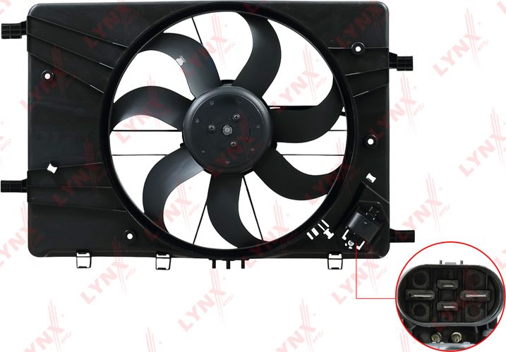 Вентилятор радиатора двигателя LYNXauto. Артикул RF-1794