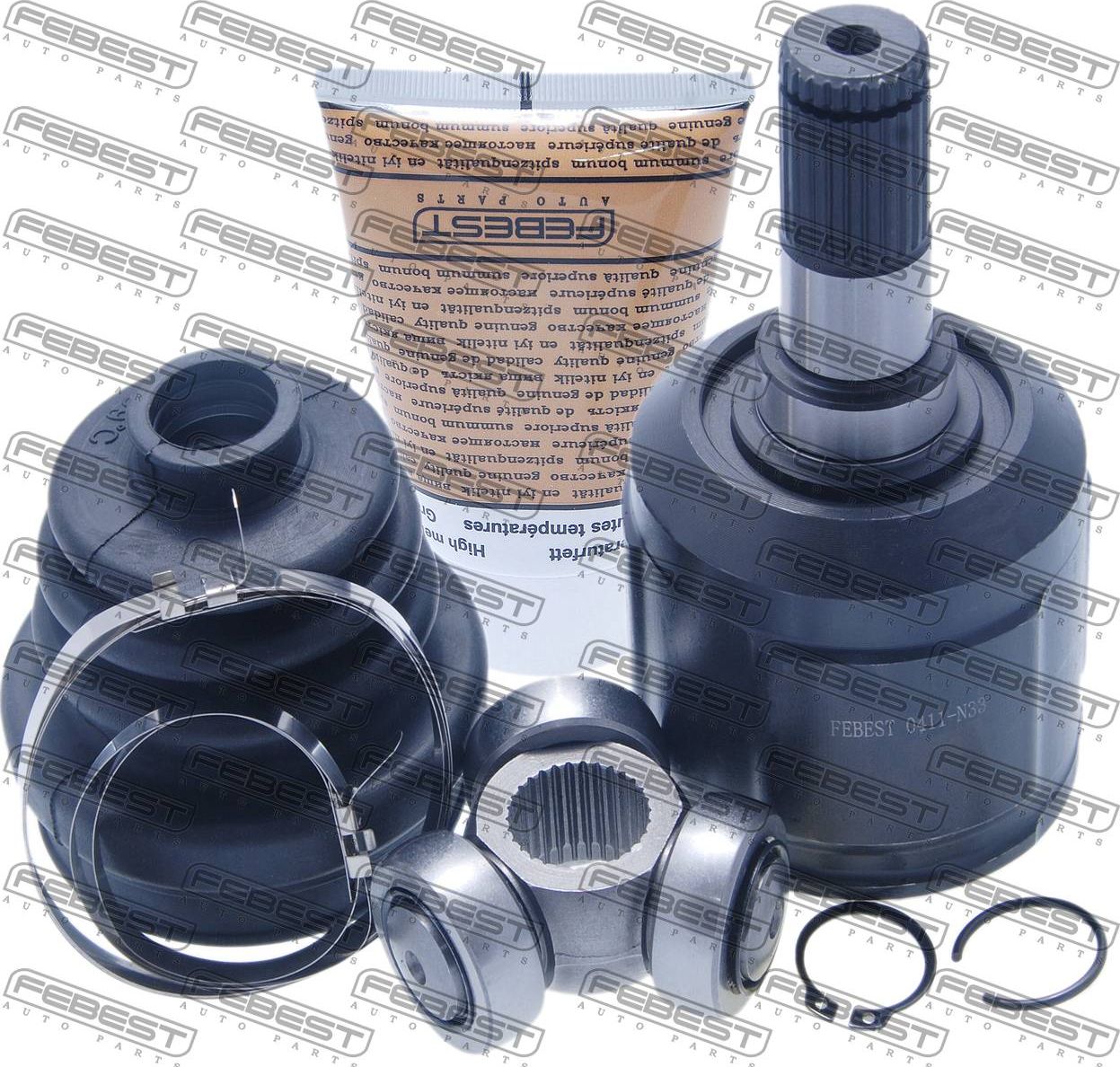 Шрус внутренний (граната) Febest передний для Mitsubishi Eclipse II 1995-1999. Артикул 0411-N33