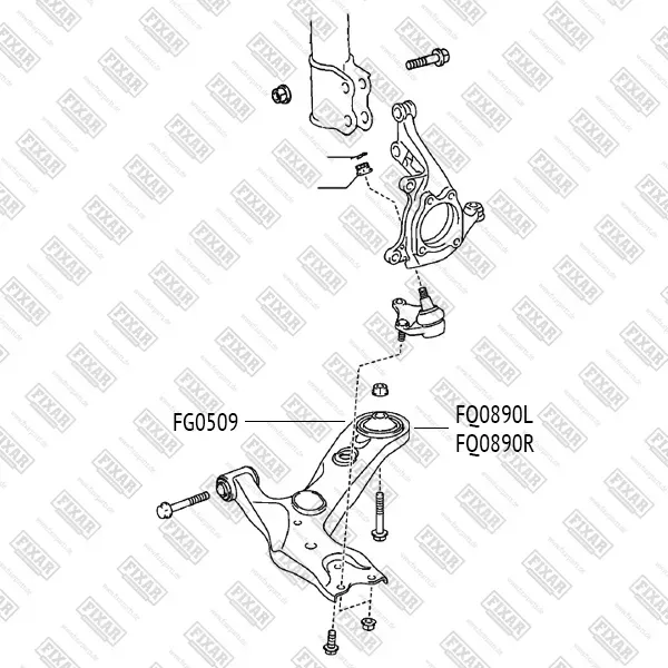 Рычаг TOYOTA RAV 4 05- передн.нижн.лев. (Fixar) Fixar. Артикул FQ0890L