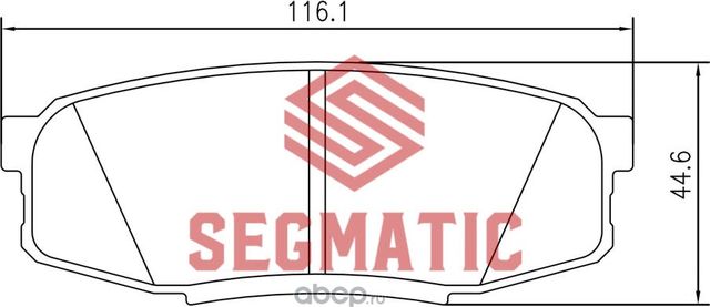 SGBP2584 Колодка торм диск зад Toyota Land Cruiser 200 4.5 2007-Lexus Lx 5.7 200 (Segmatic) Segmatic. Артикул SGBP2584