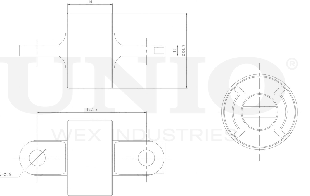 Сайлентблок рычага подвески (Unio). Артикул RMP-20218