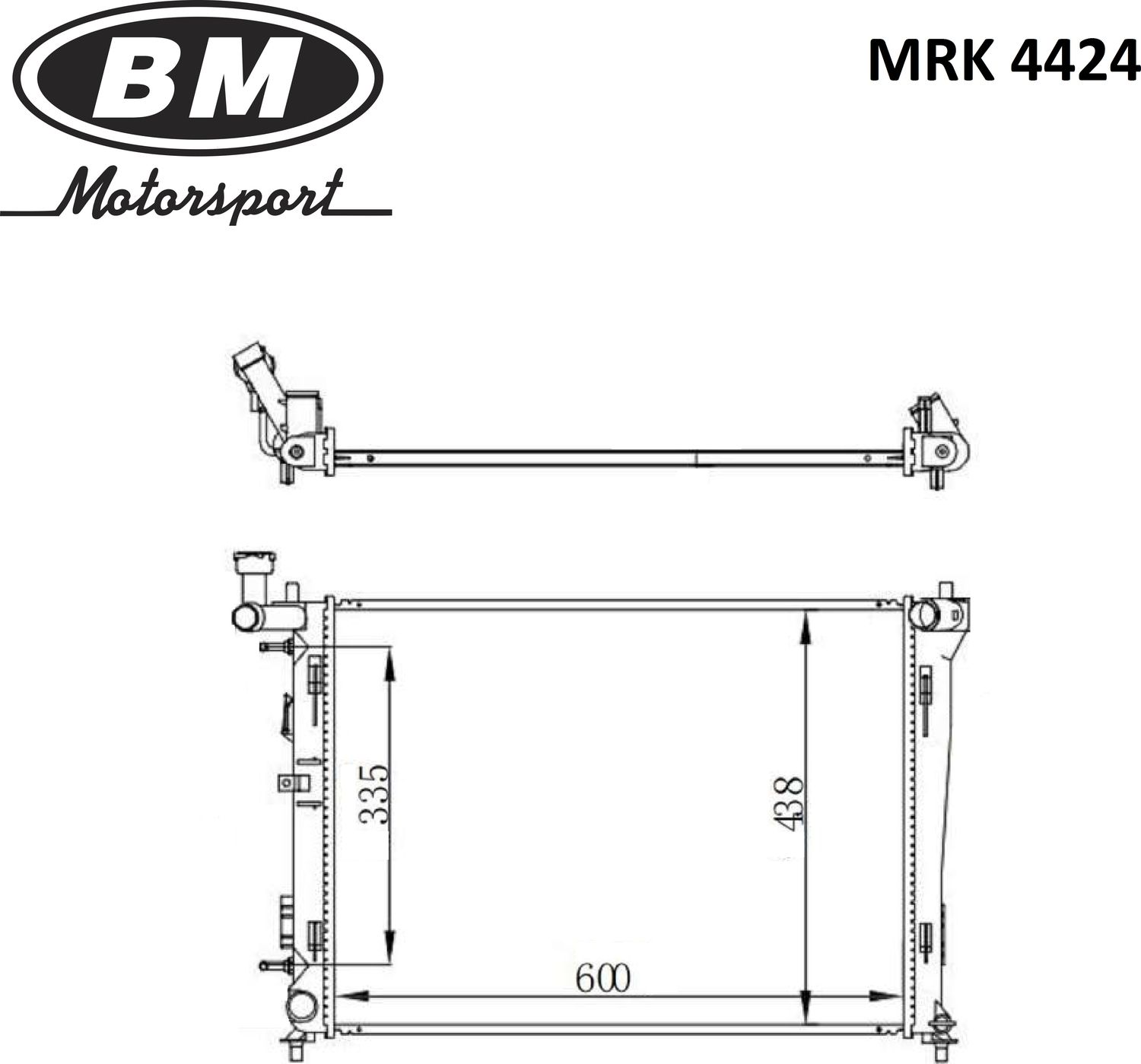 Радиатор двигателя HYUNDAI/KIA CEED/ ELANTRA (07-12) AT/ AC +/ (BM). Артикул MRK4424