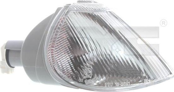 Поворотник (фонарь указателя поворота) TYC передний правый для Renault Laguna I 1993-1998. Артикул 18-3591-05-2