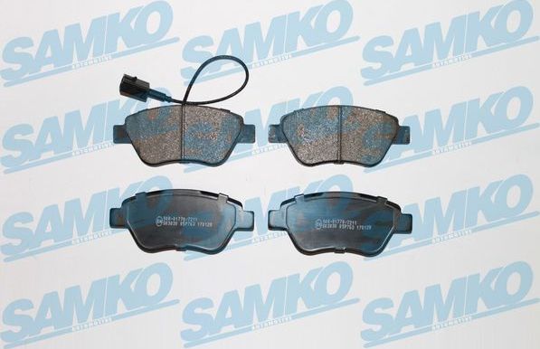 Тормозные колодки Samko передние для Fiat Idea 2003-2016. Артикул 5SP763