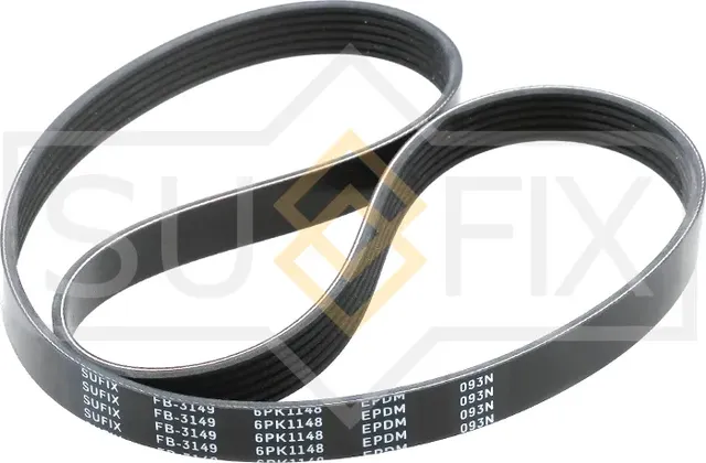 Ремень поликлиновый 6PK1148 (Sufix). Артикул FB3149
