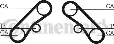 Ремень ГРМ ContiTech для Kia Carnival I 1999-2005. Артикул CT1074