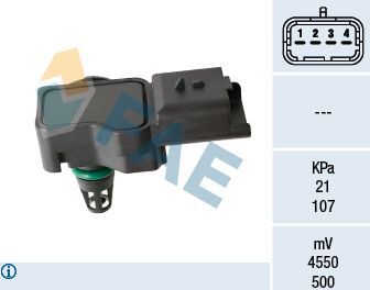 Датчик абсолютного давления (ДАД, MAP) FAE для Citroen C3 II 2009-2016. Артикул 15212