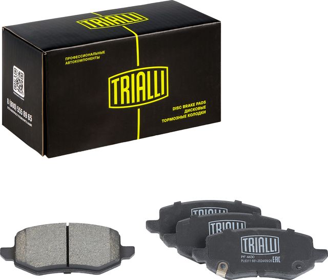 Тормозные колодки Trialli (Low-Metallic). Артикул PF 4430