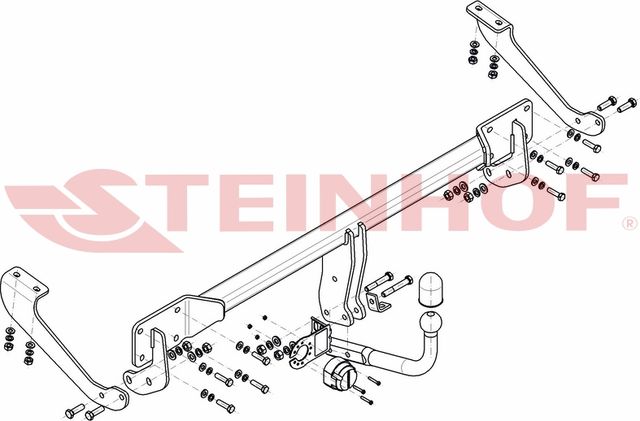 Фаркоп Steinhof для Citroen DS5 2011-2018. Артикул C-055