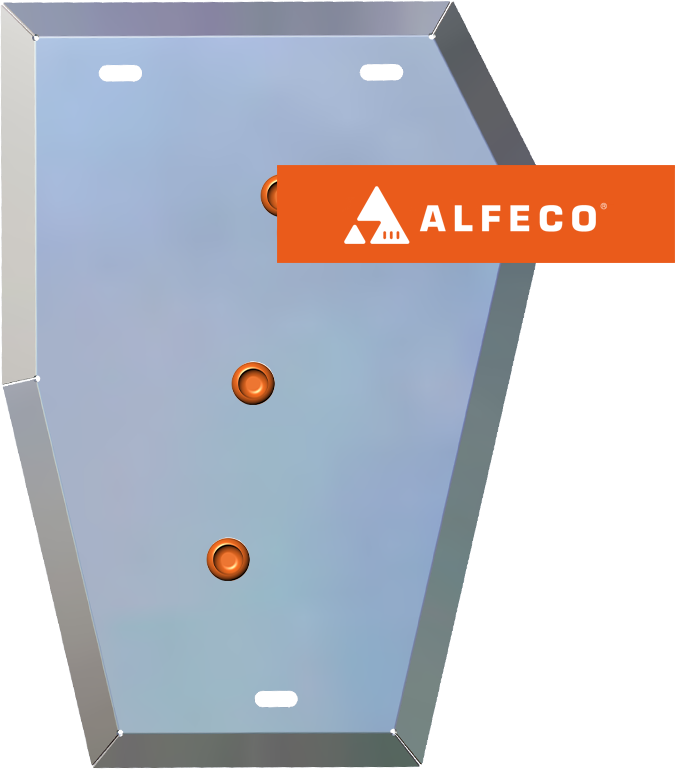 Защита алюминиевая Alfeco (4мм) для топливного бака Chery Tiggo 4 2017-2019. Артикул ALF.02.20AL4