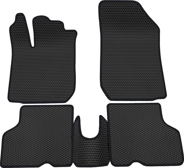 Коврики Rezkon EVA Соты для салона Renault Kaptur 2016-2026 Черный кант. Артикул 9129035101