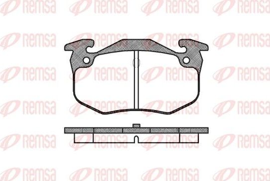 Тормозные колодки Remsa задние для Renault 9 1984-1989. Артикул 0144.60