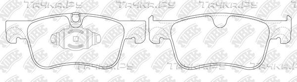 Тормозные колодки NiBK передние для Citroen C4 II 2013-2026. Артикул PN0734