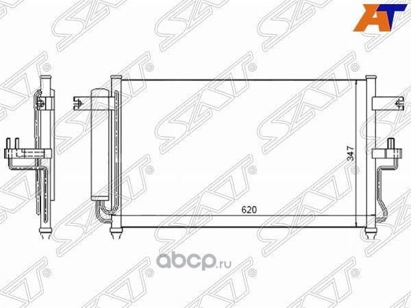 Радиатор кондиционера HYUNDAI ACCENT TAGAZ 1.31 (SAT). Артикул STHY02394A0