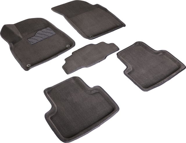 Коврики Seintex 3D ворсовые для салона Audi Q7 II рестайлинг 2019-2026 СЕРЫЕ. Артикул 95982