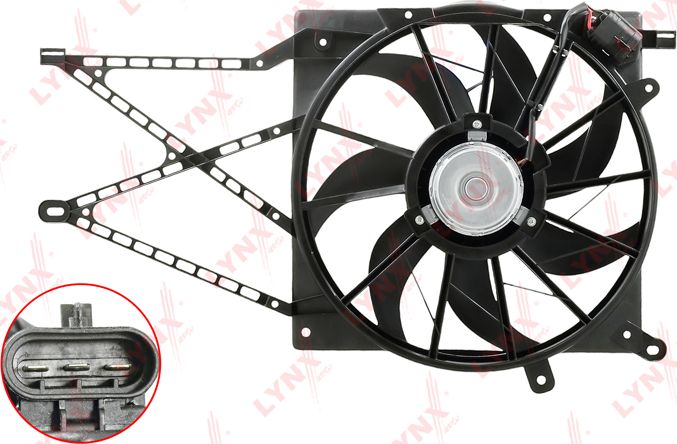 Вентилятор радиатора двигателя LYNXauto. Артикул RF-1637