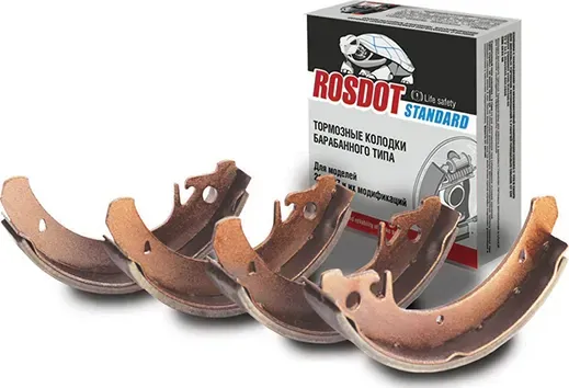 Торм. колодки бар.тормоза РОСДОТ СТАНДАРТ ВАЗ 2101 (Rosdot) Rosdot. Артикул 411009021