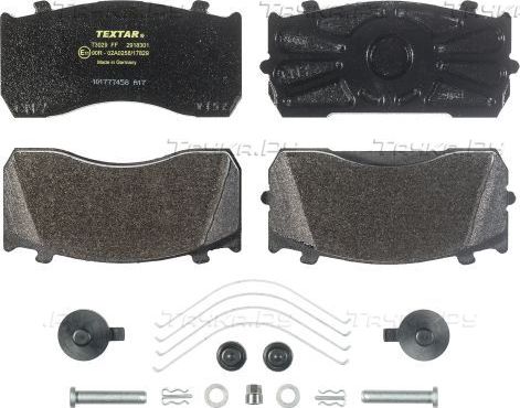 Тормозные колодки Textar. Артикул 2918301