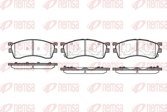 Тормозные колодки Remsa передние для Mazda MX-6 1992-1997. Артикул 0415.52