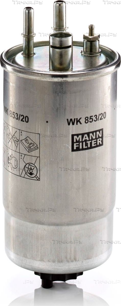 Топливный фильтр Mann-Filter для Fiat Qubo I 2008-2026. Артикул WK 853/20