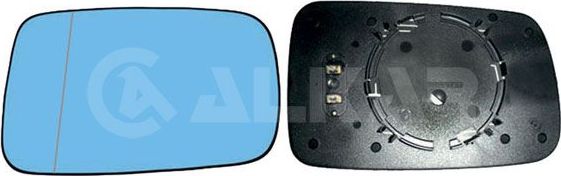 Зеркальное стекло бокового зеркала Alkar левое для BMW 7 IV (E65/E66) 2001-2007. Артикул 6421842