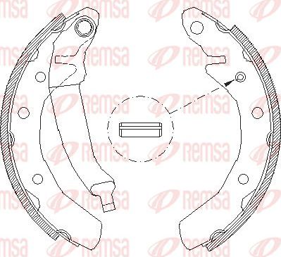 Тормозные колодки Remsa. Артикул 4086.00