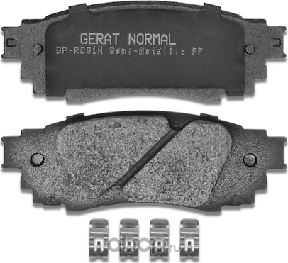 Тормозные колодки Gerat BP-R081N (задние) Normal Gerat. Артикул BPR081N