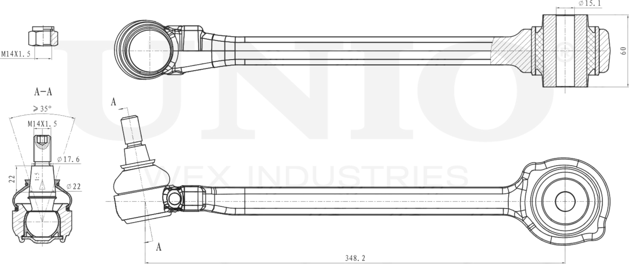 Рычаг подвески (Unio). Артикул SSP-40114