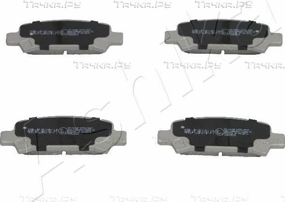 Тормозные колодки ASHIKA задние для Subaru Outback III 2003-2009. Артикул 51-07-702