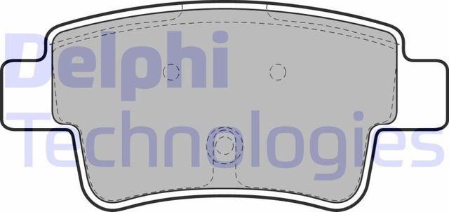 Тормозные колодки Delphi (Low-Metallic). Артикул LP1965